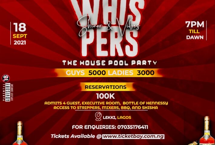 WHISPERS HOUSE PARTY