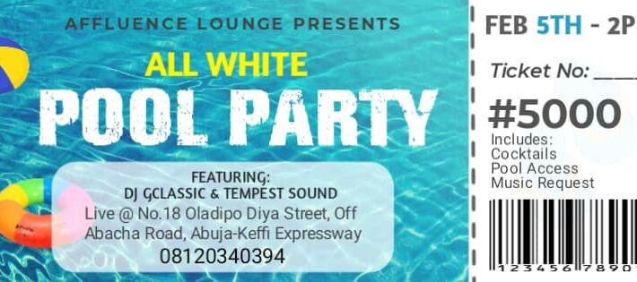 Affluence All White Pool Party